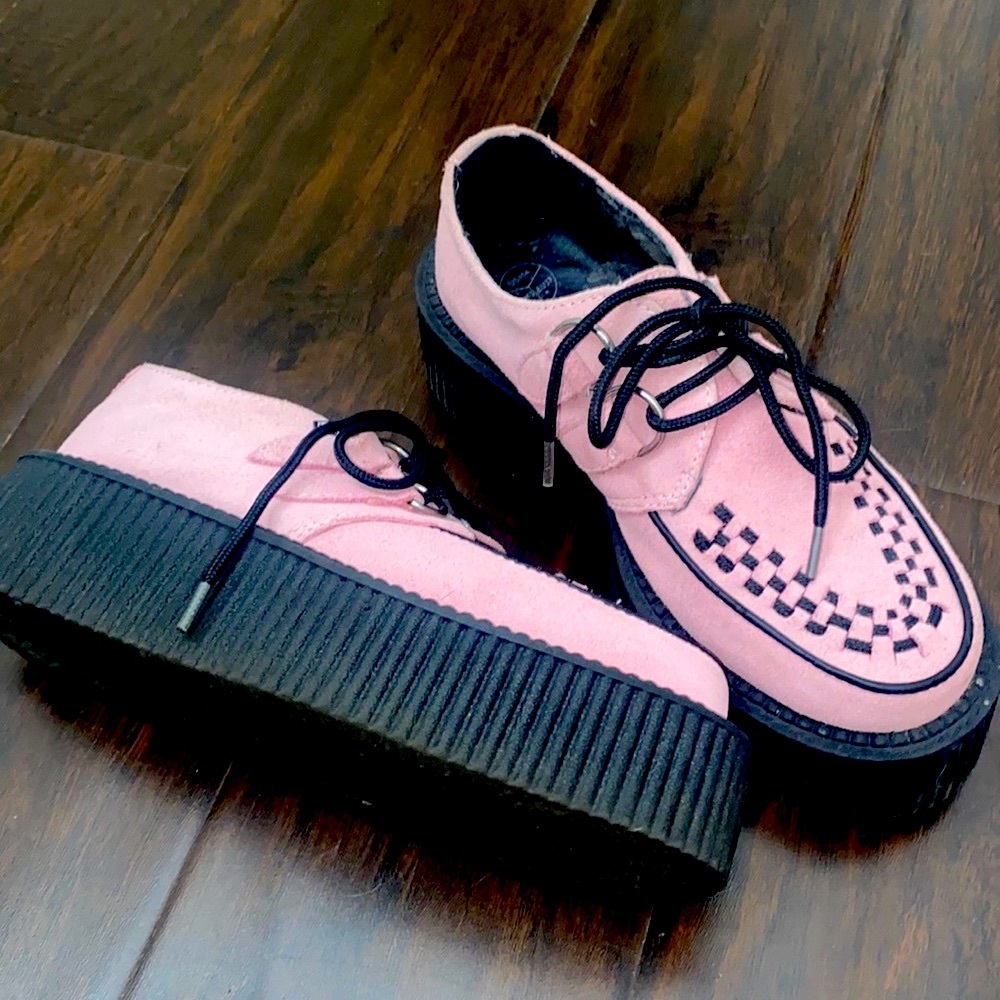 Platform pink TUK shoes